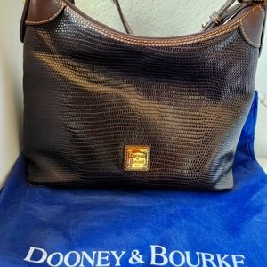 Dooney & Bourke Lizard-Embossed Leather Hobo, Created for Macy's